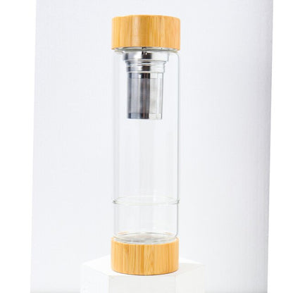 Glass Water Bottle - Crystal Glass Water Bottle - Super Vinyasa