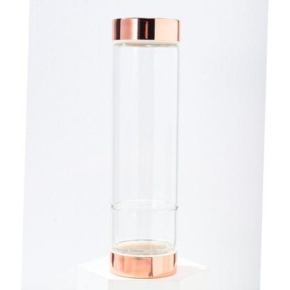 Glass Water Bottle - Crystal Glass Water Bottle - Super Vinyasa