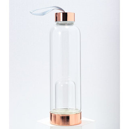 Glass Water Bottle - Crystal Glass Water Bottle - Super Vinyasa