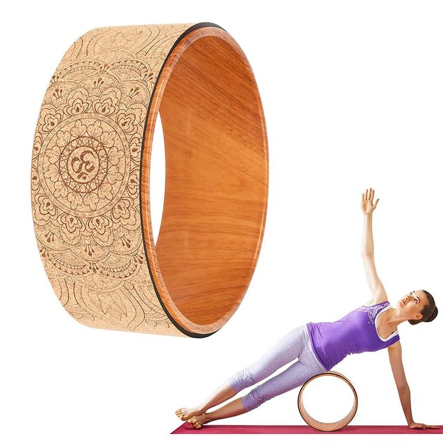 Yoga Roller Cork Back Wheel - Women Cork Back Wheel - Super Vinyasa