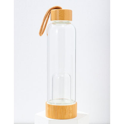 Glass Water Bottle - Crystal Glass Water Bottle - Super Vinyasa