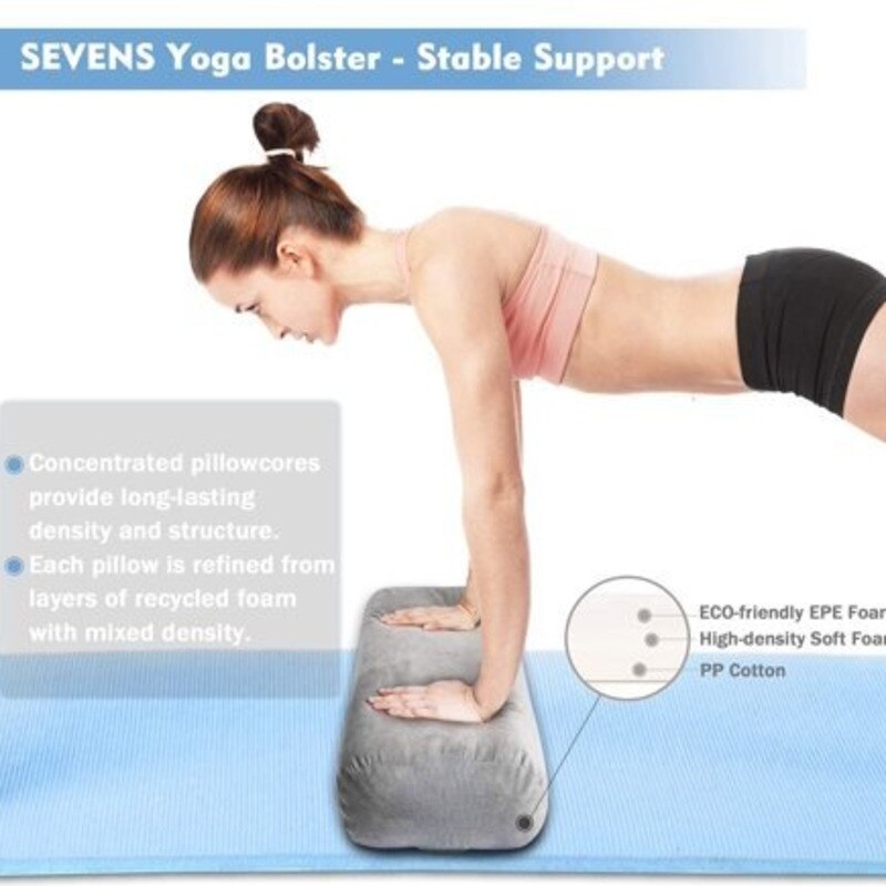 Yoga Bolster Pillow - Women Yoga Pillow - Super Vinyasa
