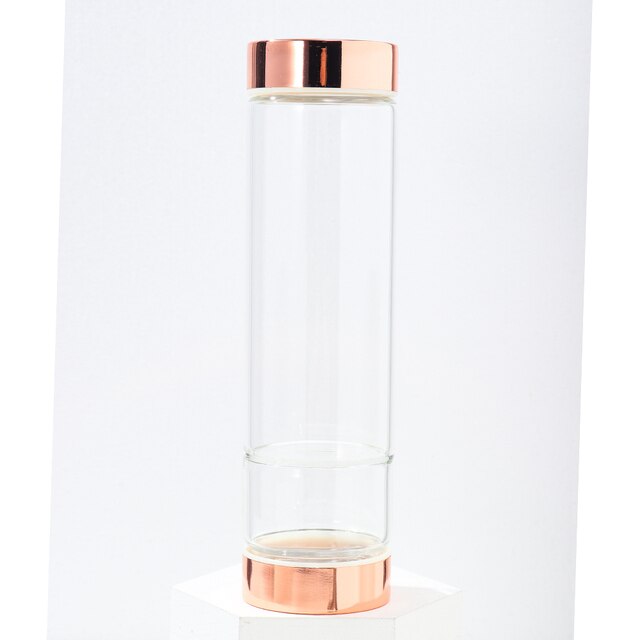 Glass Water Bottle - Crystal Glass Water Bottle - Super Vinyasa